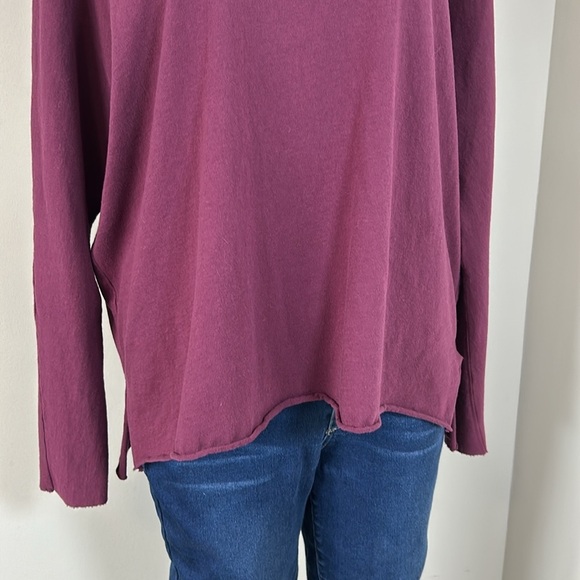 FRANK and EILEEN Tee Lab V Neck Top Long Sleeve Shirt Basic Cotton Sz S - Picture 4 of 10